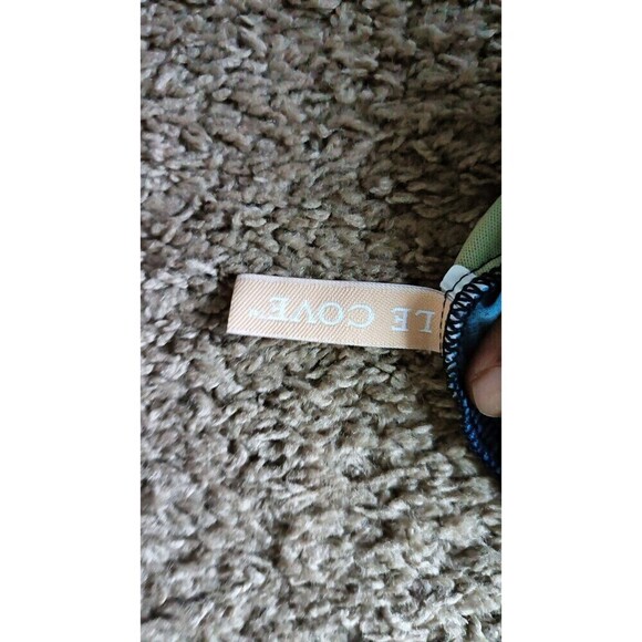 Vintage Le Cove One Piece Swimsuit Womens Size 10 Blue Floral  Pin Up Retro - Picture 3 of 9